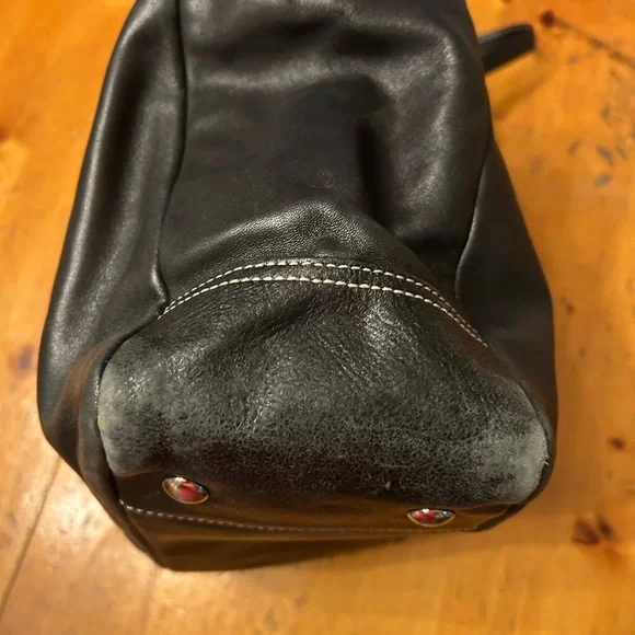 Coach Vintage Black Leather Hand Bag - Picture 13 of 16